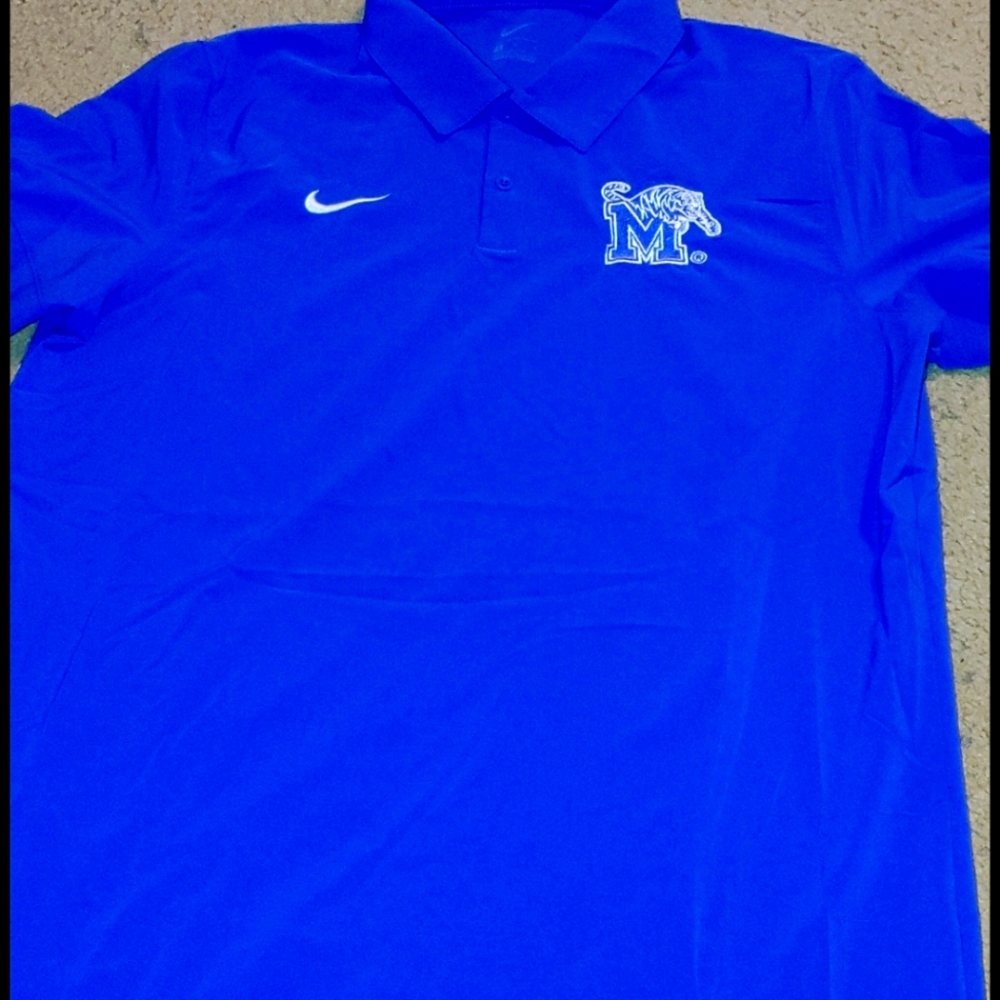 Nike size L Memphis tigers dry fit polo
